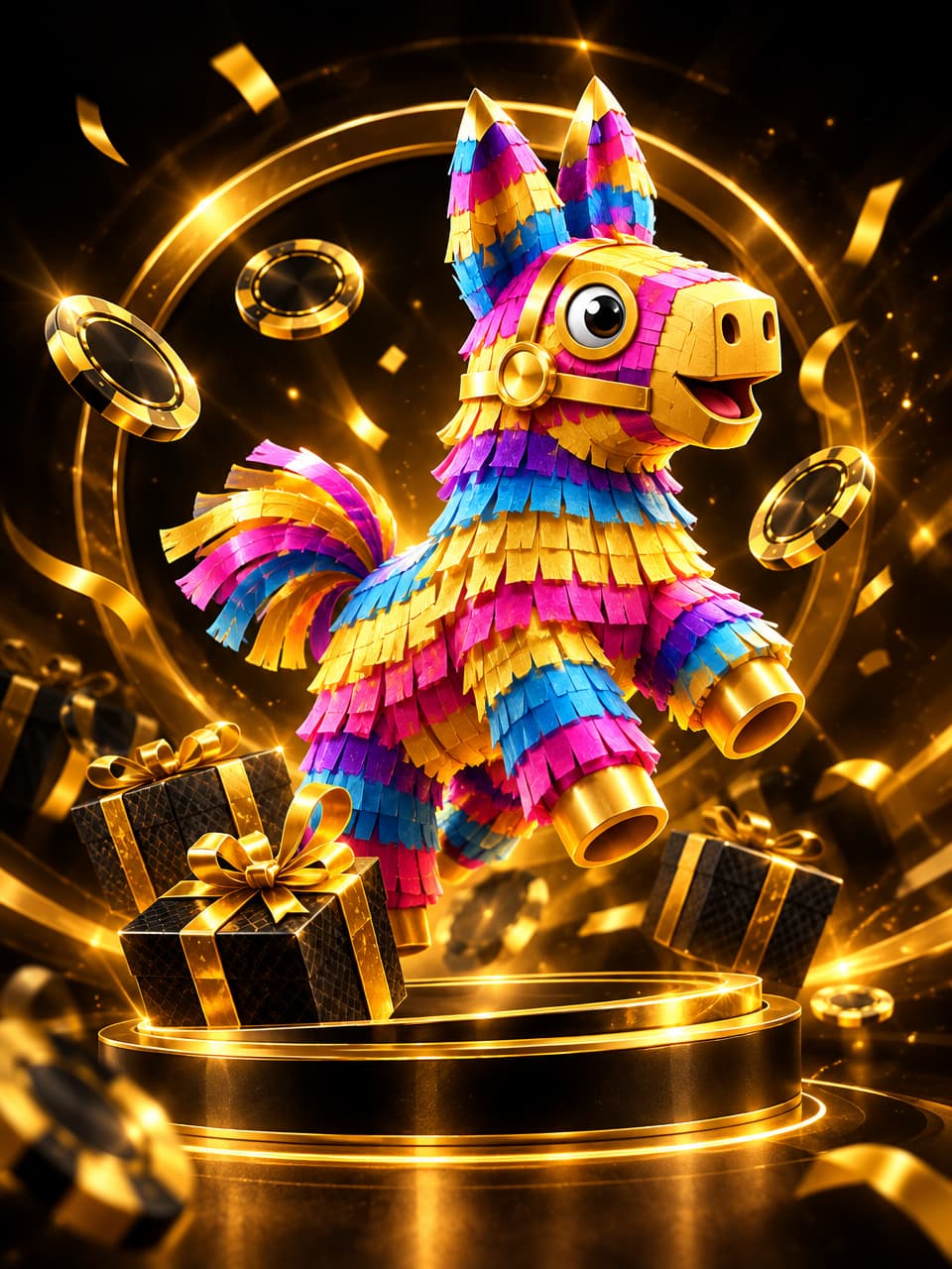 ภาพเกม Pinata Wins ที่ออกแบบใหม่สำหรับ huc99 - เอชยูซี99